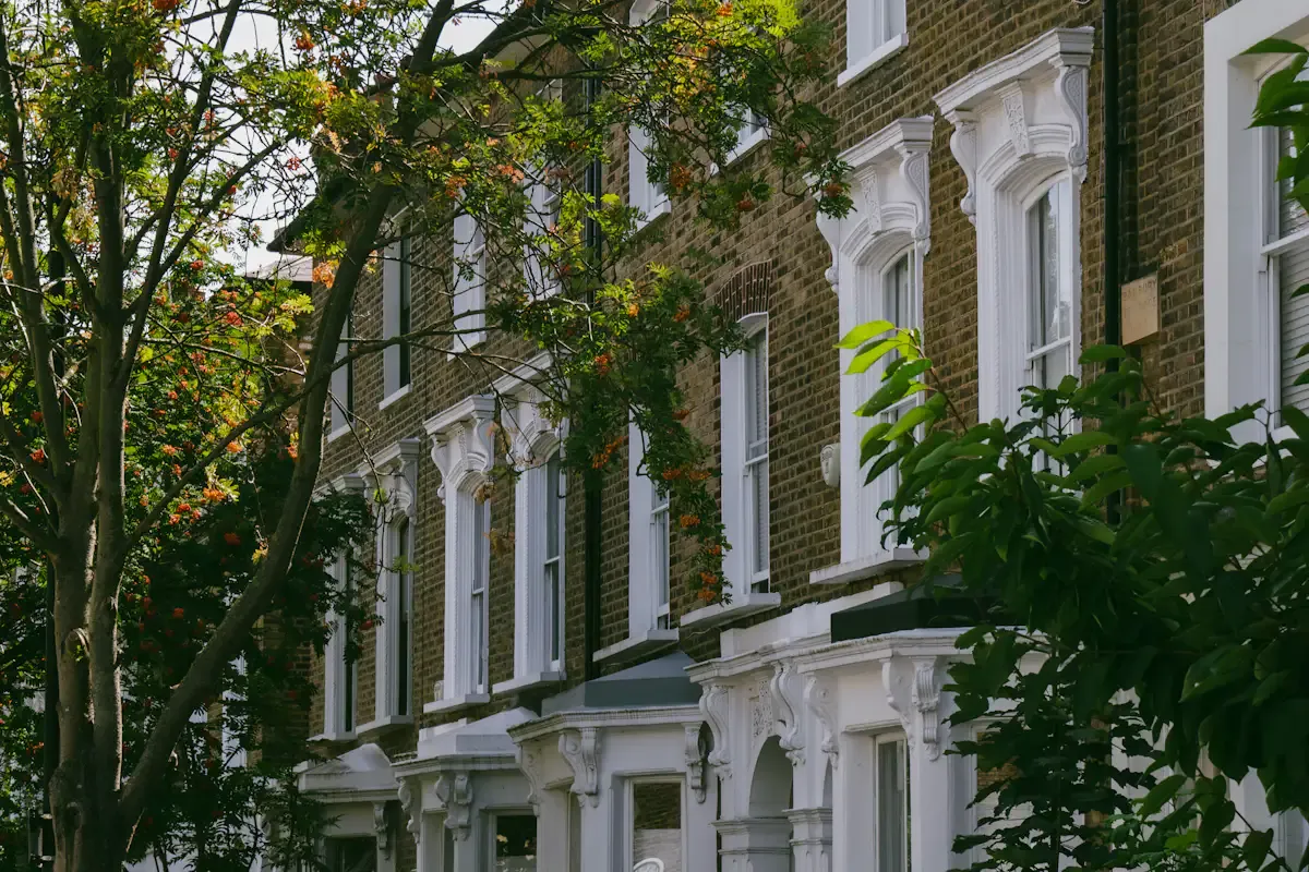 Row of London period homes